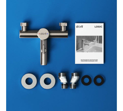 Смеситель для ванны и душа Dorff Logic нержавеющая сталь D3010000SS