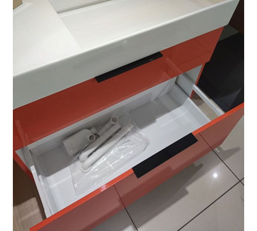 Тумба с раковиной Laufen Kartell 89.5х45.5х61.5 см оранжевый глянцевый 4.0760.2.033.635.1/8.1033.9.000.111.1