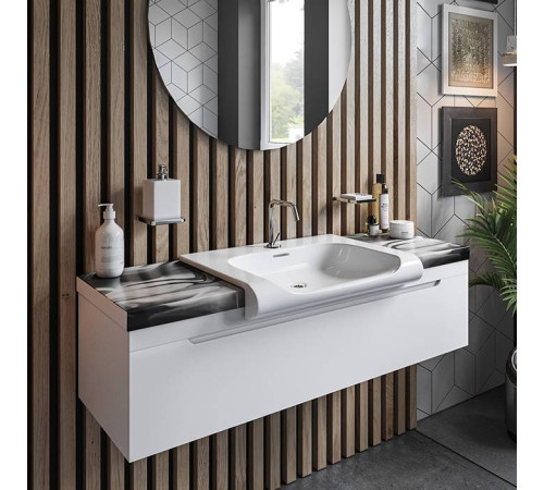 Раковина 40x40x35.5 см 1 отверстие Kerasan Inka Project белый 341201