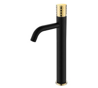 Смеситель для раковины Boheme Stick Black Diamond Gold 121-BG