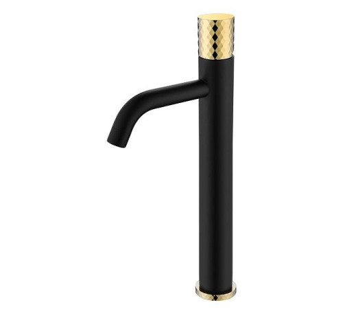 Смеситель для раковины Boheme Stick Black Diamond Gold 121-BG