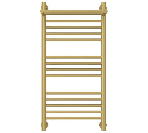 Полотенцесушитель водяной Сунержа Богема+ с 1 полкой 400x800 мм матовое золото 032-0223-8040