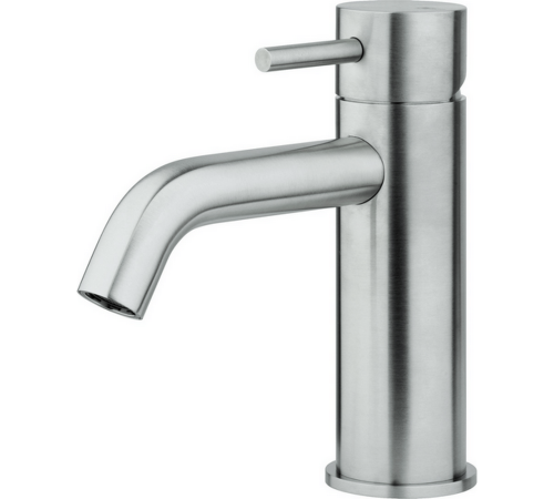 Смеситель для раковины однорычажный CISAL Xion без донного клапана нержавеющая сталь XI000544D1