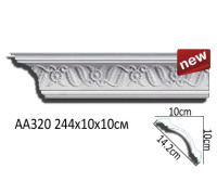 Карниз потолочный Perfect AA320 полиуретановый с рисунком AA320