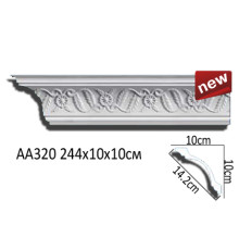 Карниз потолочный Perfect AA320 полиуретановый с рисунком AA320