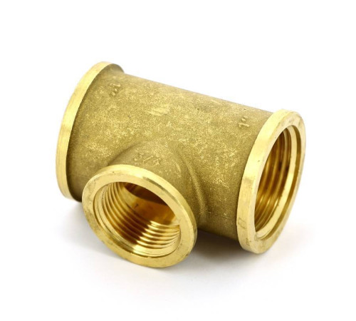 Тройник латунный Tiemme 1x3/4x1 ВР 1500087