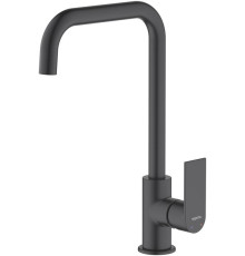 Смеситель для кухни Aquanet ЛИРА матовый черный AQ1480MB