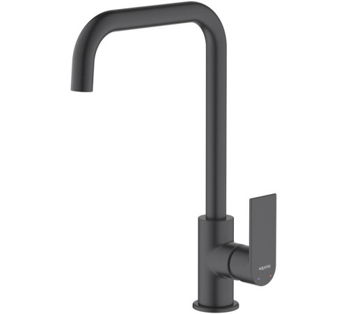 Смеситель для кухни Aquanet ЛИРА матовый черный AQ1480MB