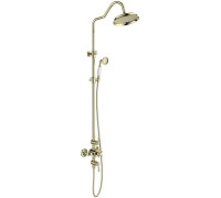 Душевая система Aquanet Классик AQ2563PG термостатическая со смесителем для душа 220 мм полированное золото AQ2563PG