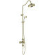 Душевая система Aquanet Классик AQ2563PG термостатическая со смесителем для душа 220 мм полированное золото AQ2563PG
