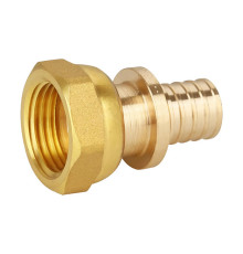 Переходник аксиальный латунный Gappo 25х3/4 с накидной гайкой G1309