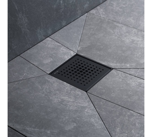 Трап для душа точечный AM.PM MasterFlow Point Cut Gradient 10 см черный матовый W01BD-P11-010-01BM