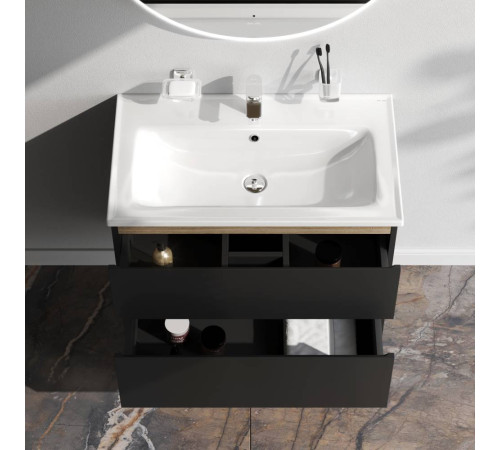 Тумба под раковину подвесная AM.PM X-Joy 80 см черный матовый M85AFHX0802BM