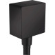 Шланговое подсоединение hansgrohe FixFit Square матовый черный 26455670