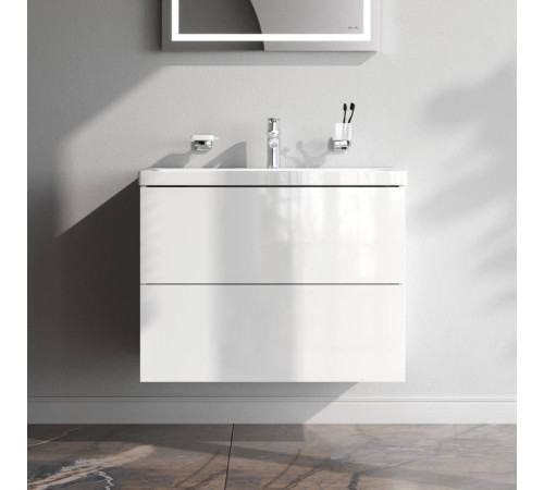 Тумба под раковину подвесная AM.PM Gem 75 см 2 ящика белый глянец M90FHX07522WG