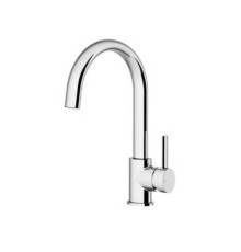 Смеситель для кухни Gattoni Oval однорычажный с поворотным изливом хром 2966/29C0