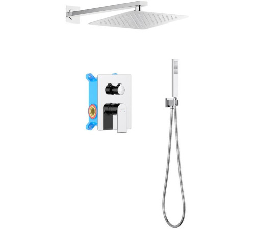 Душевой комплект 3 в 1 Aquanet ЛИРА 2 режима хром AQ1472CR