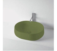 Раковина накладная Kerasan F10 56х44 см без отверстия зеленый матовый 460511