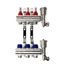 Группа коллекторная Ридан FHF-RF 2 контура термоклапаны расходомеры воздухоотводчики кронштейны 088U0722R