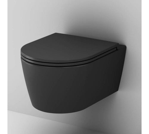 Унитаз подвесной AM.PM Func FlashClean с сиденьем микролифт матовый C8F1700MBSC