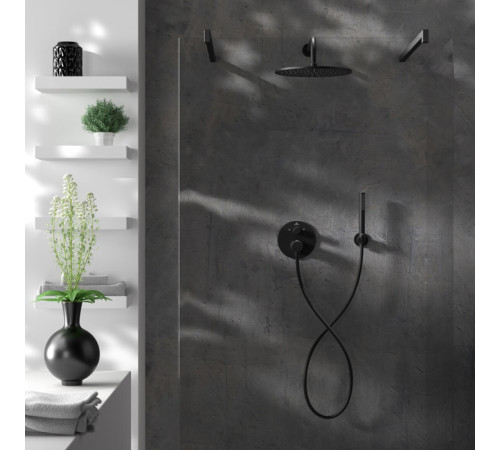 Душевой комплект Ideal Standard Ceratherm T100 встраиваемый верхний душ 30 см черный матовый A7573XG