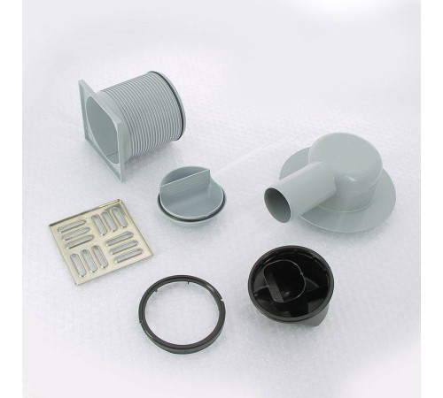 Трап для душа Alca 105х105 мм боковой выпуск 50 мм комбинированный затвор APV31