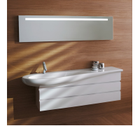 Раковина Laufen Il Bagno Alessi One 160х50х16.5 см 1 отверстие LLC белый 8.1497.1.400.104.1