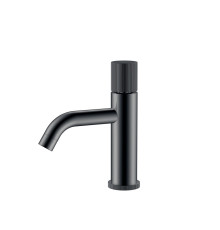 Смеситель для раковины Boheme Stick Linea на 1 отверстие глянцевая оружейная сталь 121-SGM.3