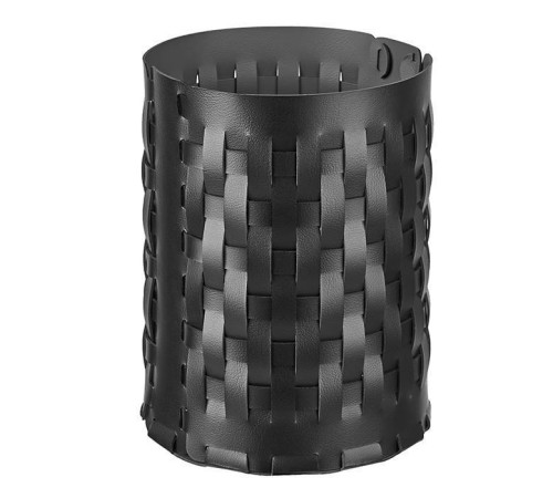 Корзина ADJ Bottega D20xH25 см цвет черный/серый 1525.01/03