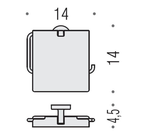 Держатель для туалетной бумаги с крышкой Colombo Design Nordic хром B5291.CR