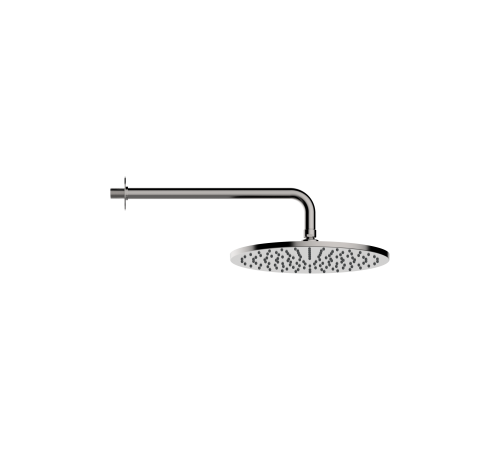 Душ верхний настенный с кронштейном Bossini NOBU 280 мм матовая сталь INH031.075