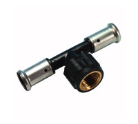 Тройник пресс ПВДФ HENCO с внутренней резьбой 32x3/4x32 мм 13PK-320532