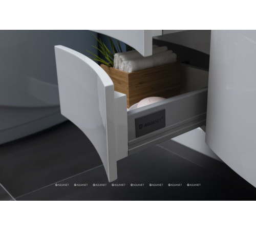 Тумба под раковину Aquanet Опера 2-115 левая распашные двери белый 00169613