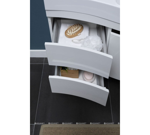 Тумба под раковину Aquanet Опера 2-115 левая распашные двери белый 00169613