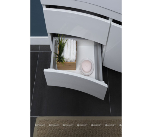 Тумба под раковину Aquanet Опера 2-115 левая распашные двери белый 00169613