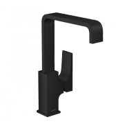 Смеситель для раковины Hansgrohe Metropol 230 Push-Open черный матовый 32511670