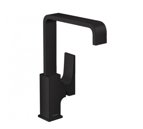 Смеситель для раковины Hansgrohe Metropol 230 Push-Open черный матовый 32511670