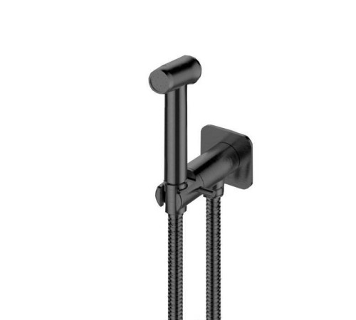 Гигиенический душ Newform X-STEEL 316 лейка с держателем без смесителя PVD Brushed gun metal 69644X.59.064