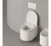 Унитаз подвесной Salini Gemelli 520х405х420 мм S-Stone белый матовый сиденье микролифт 240121KSM