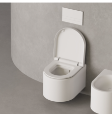 Унитаз подвесной Salini Gemelli 520х405х420 мм S-Stone белый матовый сиденье микролифт 240121KSM