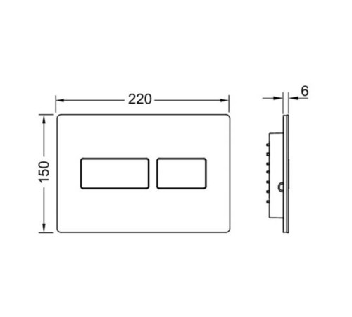 Панель смыва для унитаза TECE TECEsolid двойной смыв латунь 9240436