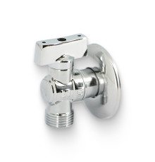 Кран шаровой приборный MVI 1/2x1/2 НН для бачков и смесителей хром BL.321.04