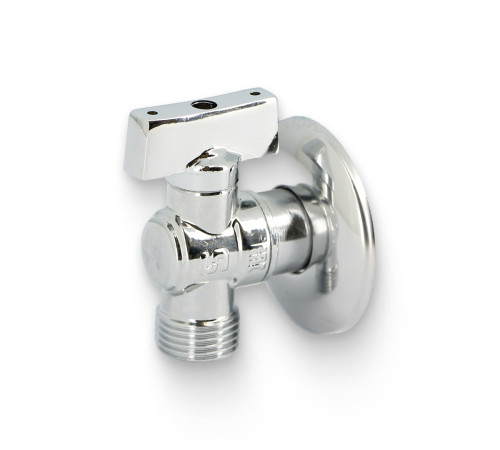 Кран шаровой приборный MVI 1/2x1/2 НН для бачков и смесителей хром BL.321.04