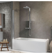 Шторка на ванну Novellini Aurora 75х150 см хром AURORAN175-1K