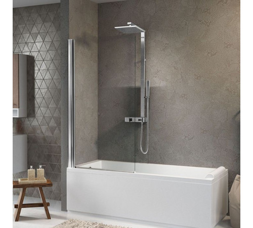 Шторка на ванну Novellini Aurora 75х150 см хром AURORAN175-1K