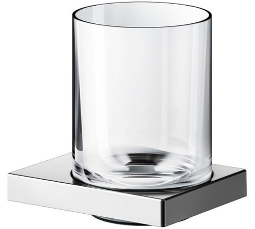 Держатель стакана со стаканом KEUCO EDITION 90 Square хрусталь хром 19150019000