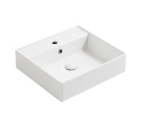 Раковина подвесная Simas Agile 51х46 см 1 отверстие с переливом белый матовый AG51 bi matt