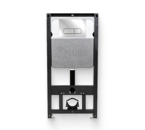 Инсталляция для унитаза REHAU NOVAFLOW с кнопкой NOVA ELLIPSE 001 хром глянец 521958