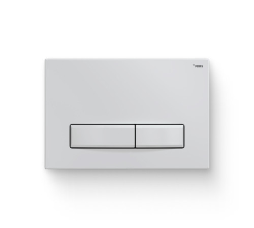 Кнопка смыва REHAU NOVA QUAD 001 пластик белая глянцевая 521942