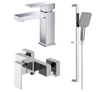 Набор смесителей 3 в 1 Aquanet Libra AQ1610CR/AQ1660CR/AQ2019CR AQ1631CR